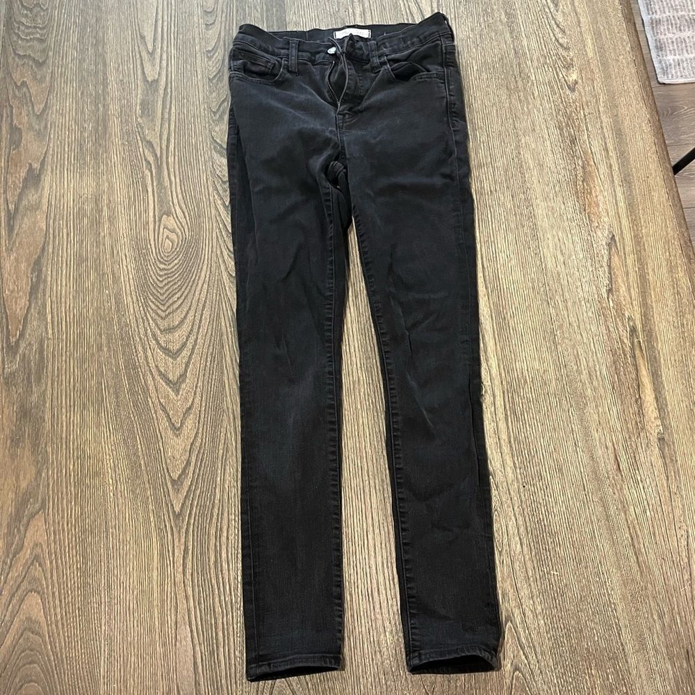Madewell Womens Roadtripper Skinny Jeans High Rise Denim Stretch Black Size 26